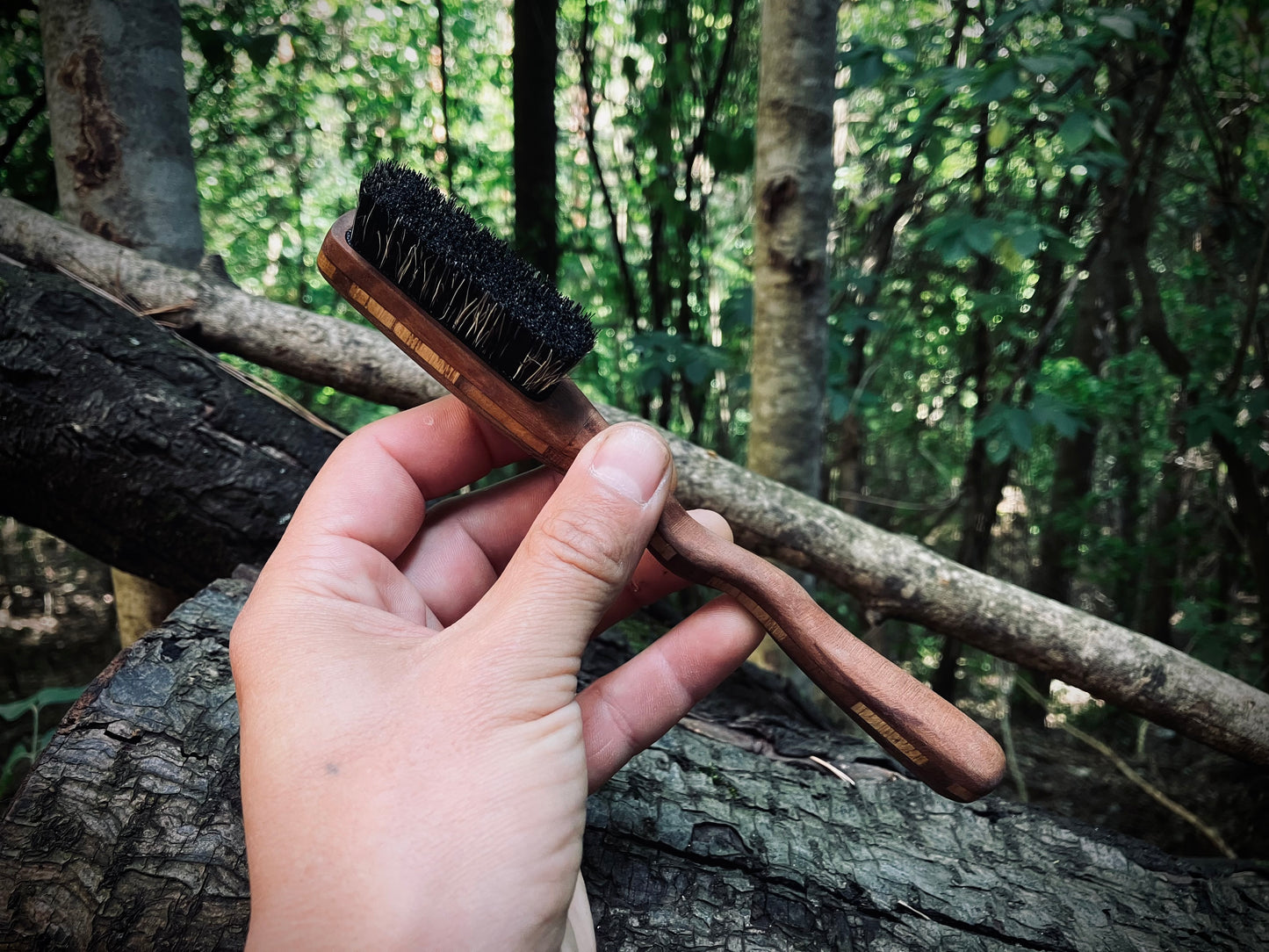 Shaman brush with replaceable boar hair-Size S