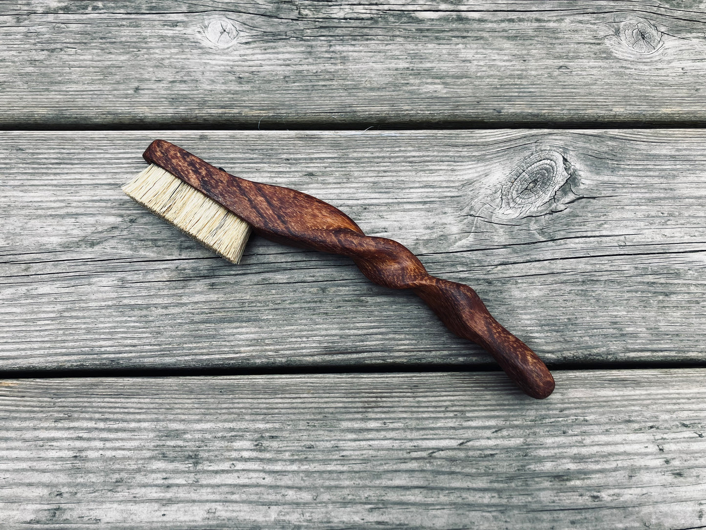 Ents climbing brush with replaceable bristles -Size S Iroko