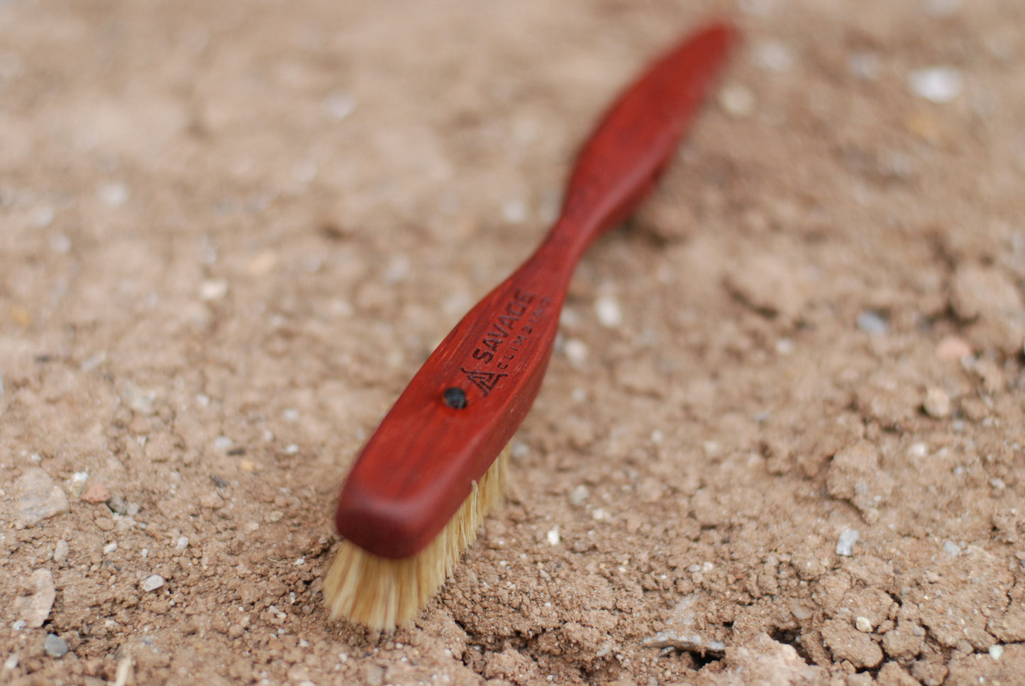 Dragon tooth (padauk wood) climbing brush with replaceable natural boar hair - Size S