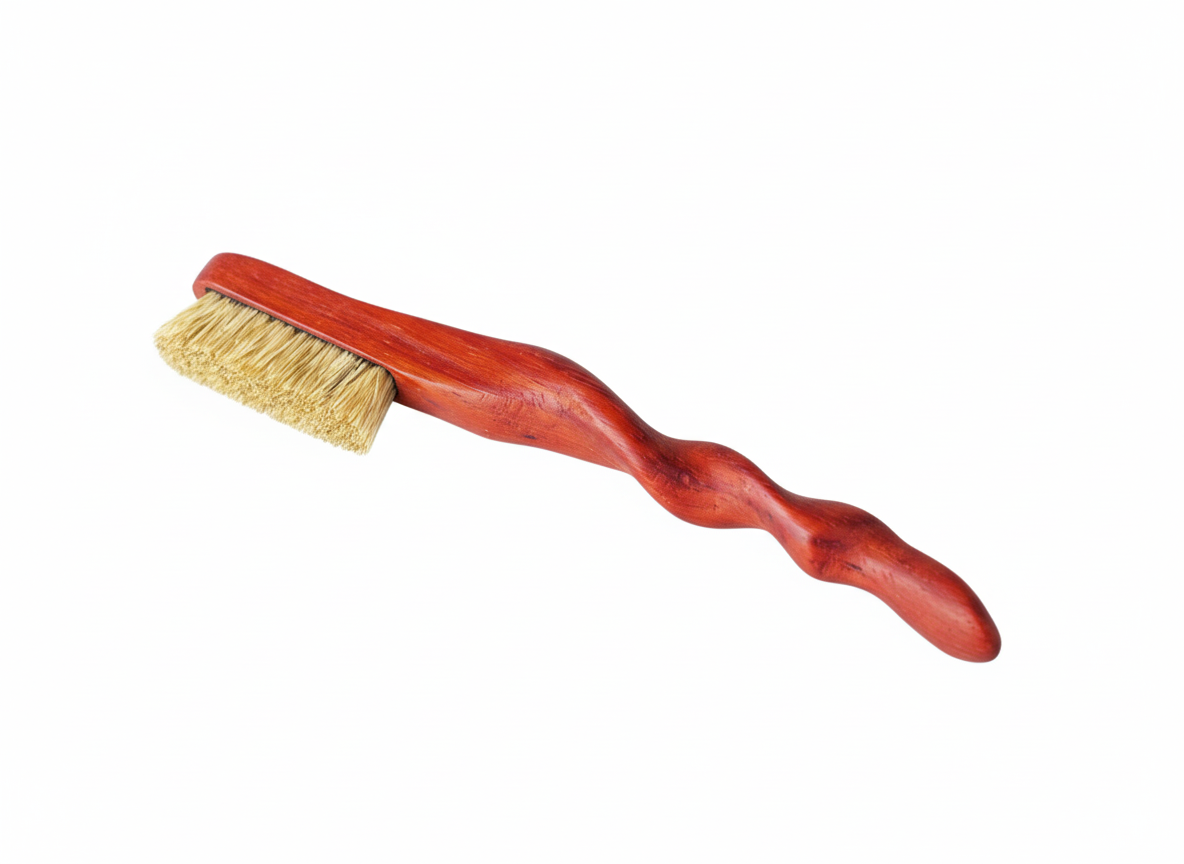 Ents climbing brush with replaceable 100% boar bristles -Size S Red Sandalwood