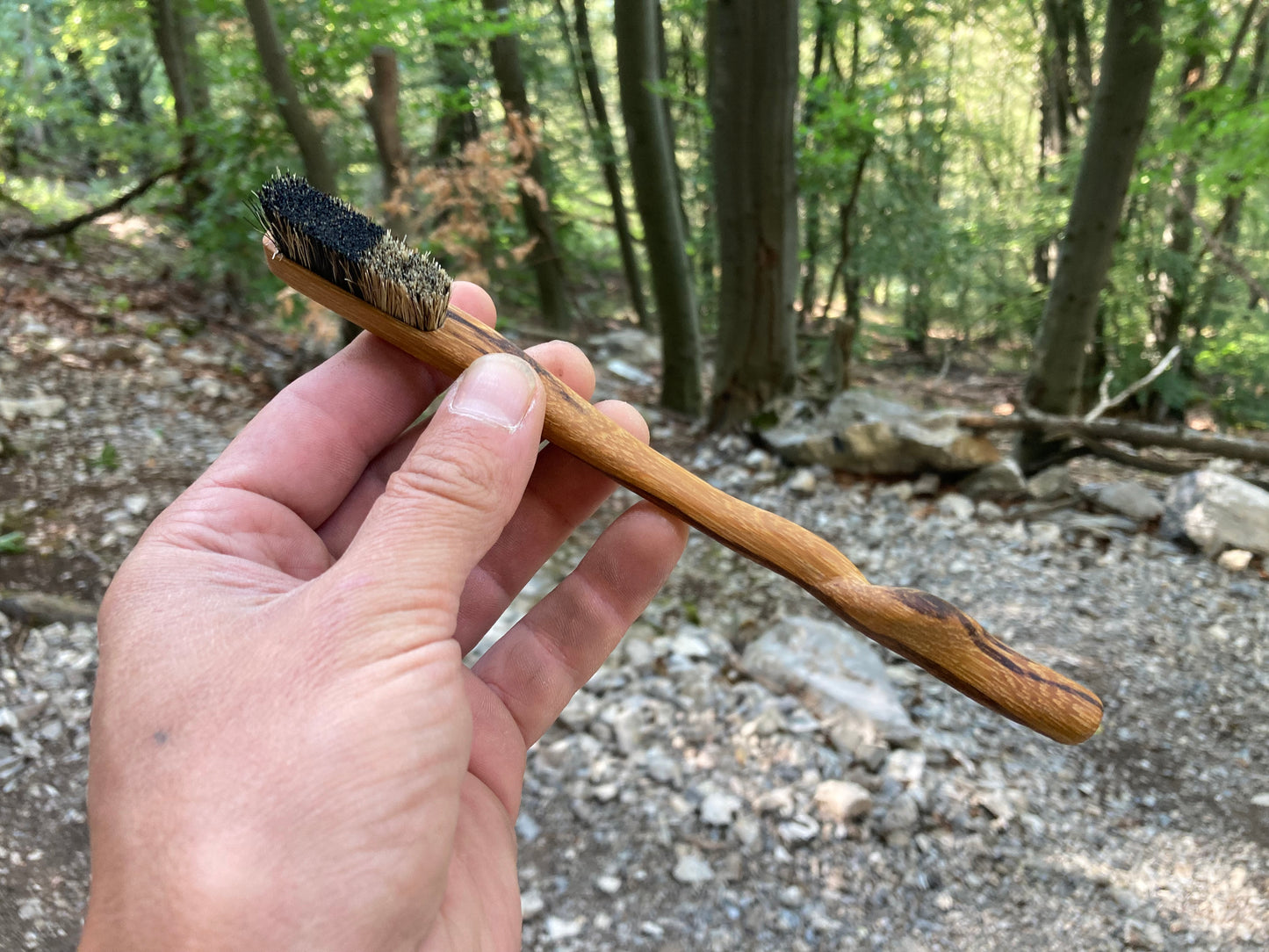 Solo Quark nano brush with natural boar hair(marble tree)