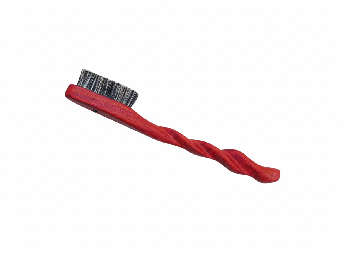 Ent  climbing brush with replaceable 100% boar bristles -Size S Red Sandalwood