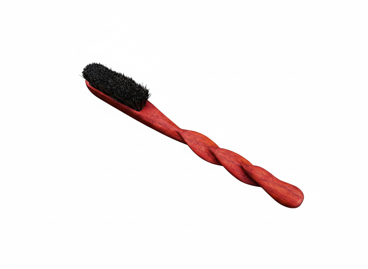 Ent  climbing brush with replaceable 100% boar bristles -Size S Red Sandalwood