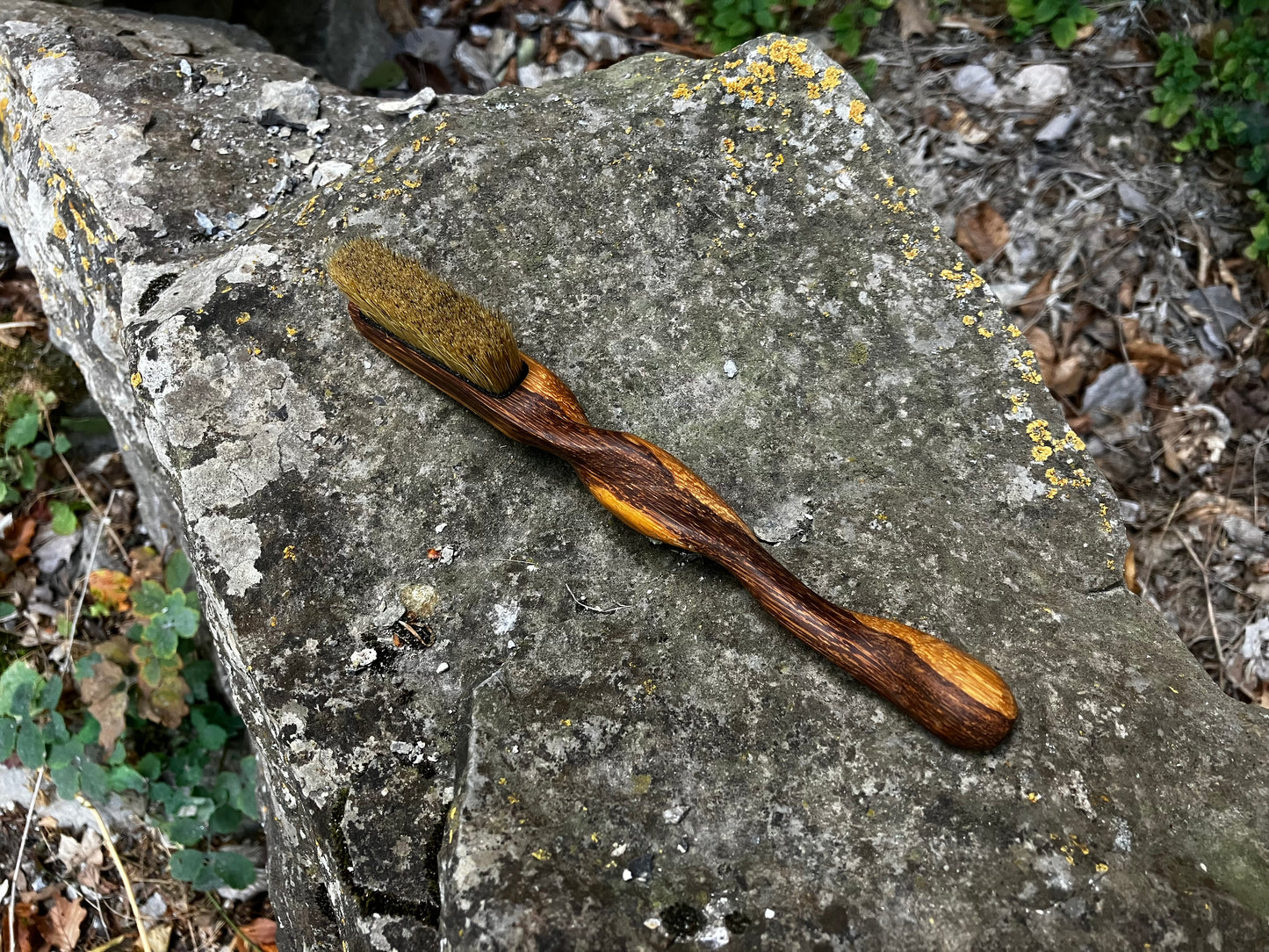 Ents  climbing brush with replaceable bristles -Size S Marble wood