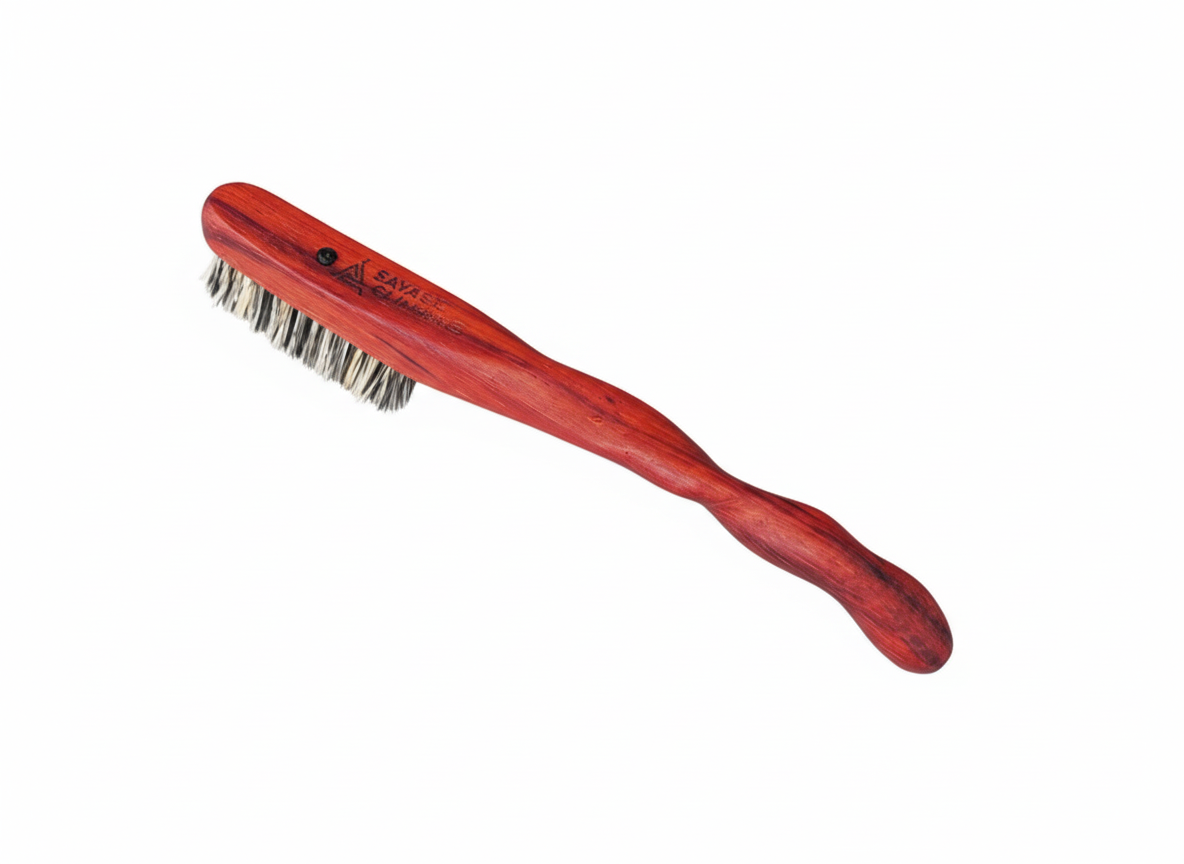 Ents  climbing brush with replaceable 100% boar bristles -Size S Red Sandalwood