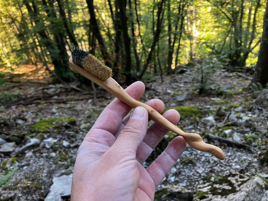 Solo Quark nano brush with natural boar hair(cherry tree)