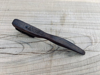 Dragon tooth climbing brush with replaceable natural boar hair-Size S Wenge