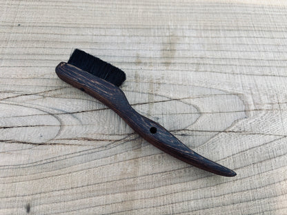 Dragon tooth climbing brush with replaceable natural boar hair-Size S Wenge